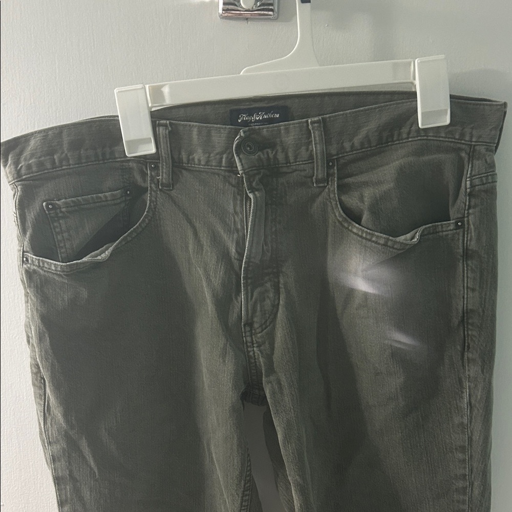 Reflex Denim Men's Green Slim Fit Jeans